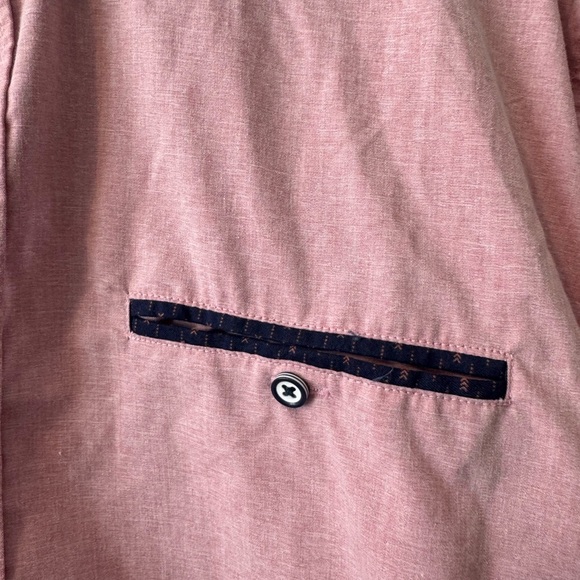 SALE 🏷️Craft & Flow Light Red Button Up Short Sleeve Shirt Men's Size XL - Picture 3 of 9